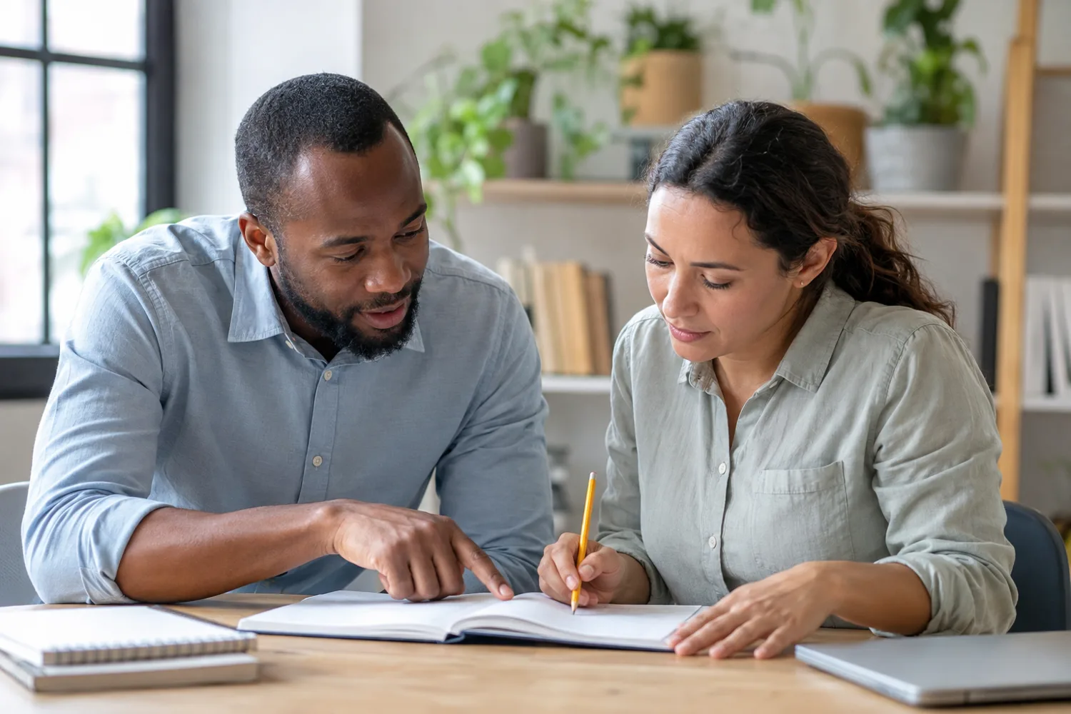A professional helping with lessons & tutoring