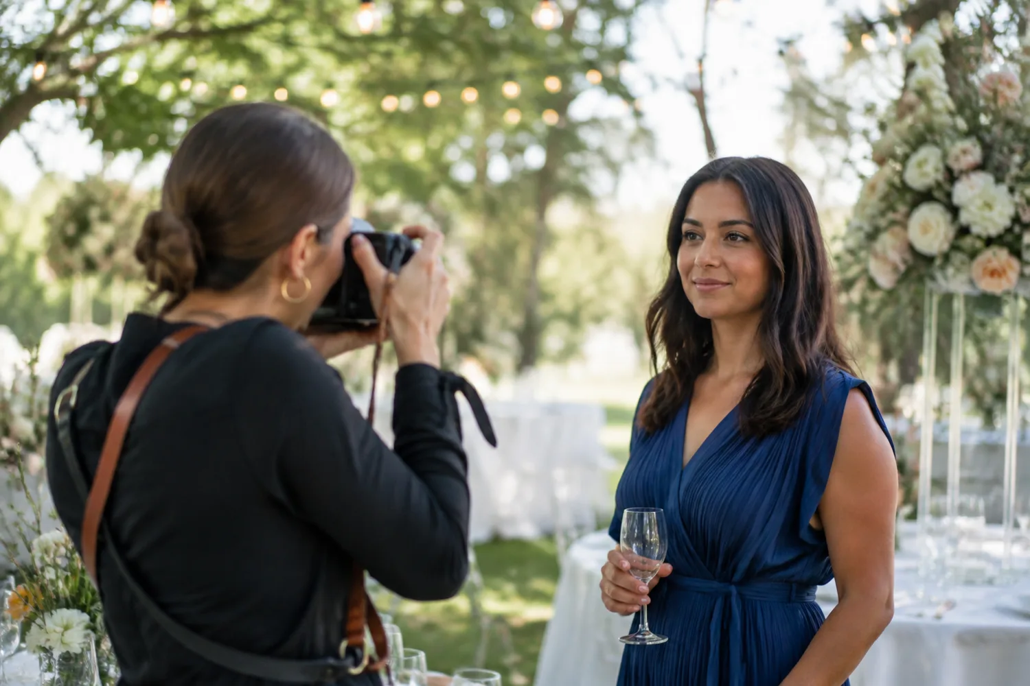 A professional helping with photography & events